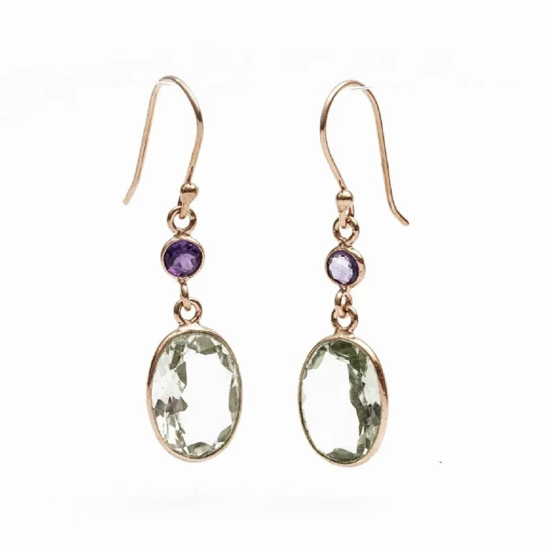 Women’s sophisticated earrings-Amethysts Earring