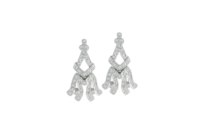 Women’s butterfly earrings-0.50 ctw Diamond Vintage Inspired Earrings