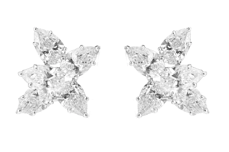 Women’s minimal earrings-Diamond Earrings 6.31 cts TW