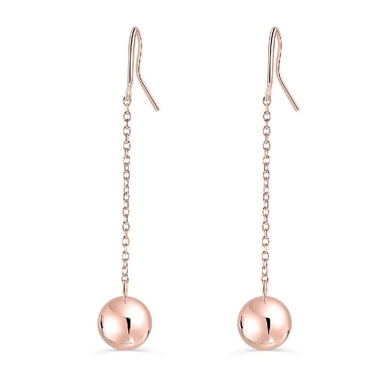 Women’s ruby earrings-The Alicia - Rose Gold