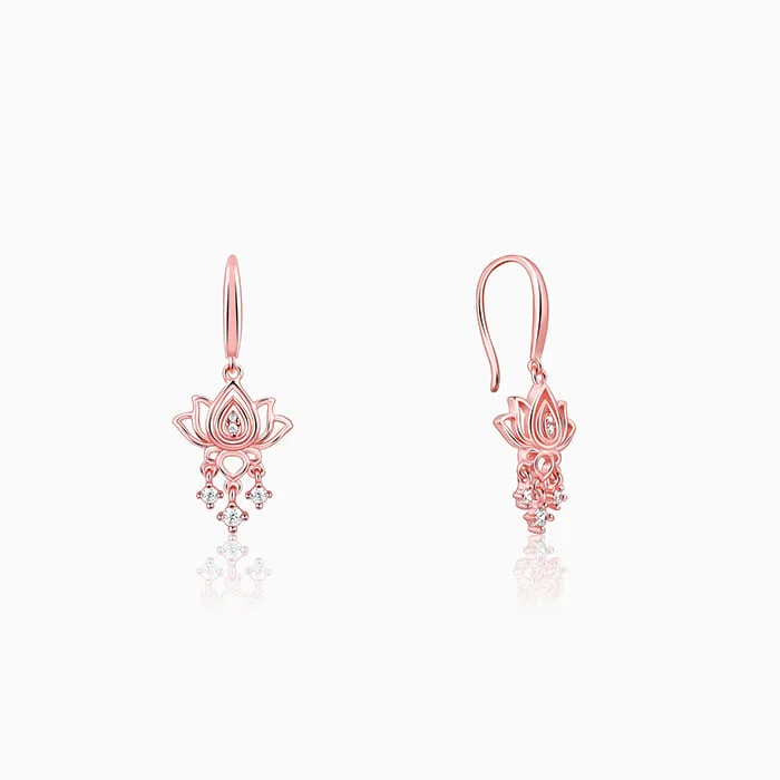 Women’s elegant earrings-Rose Gold Ramaniya Komal Earrings