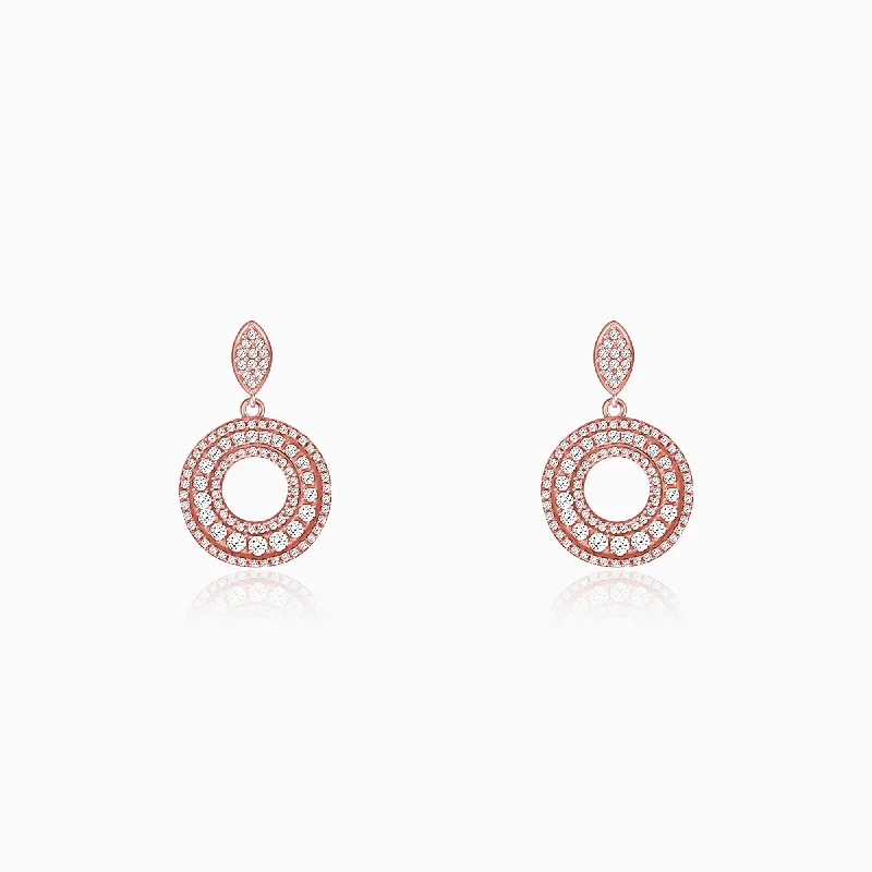 Women’s oversized earrings-Anushka Sharma Rose Gold Classic Earrings