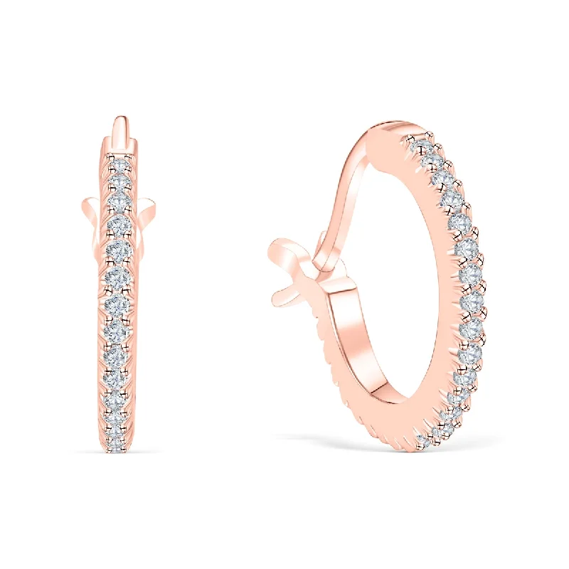 Women’s gold earrings-The Darling - Rose Gold