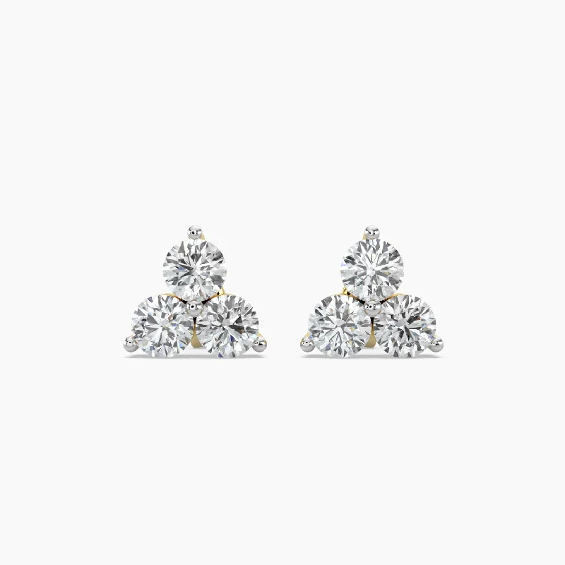 Women’s luxury earrings-Diamond Earrings 1.25 cts TW