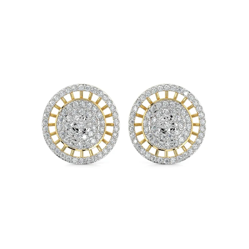 Women’s tribal earrings-Diamond Earrings 1.3 cts TW 18k Gold