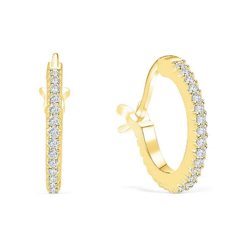 Women’s hoop earrings-The Darling - Gold