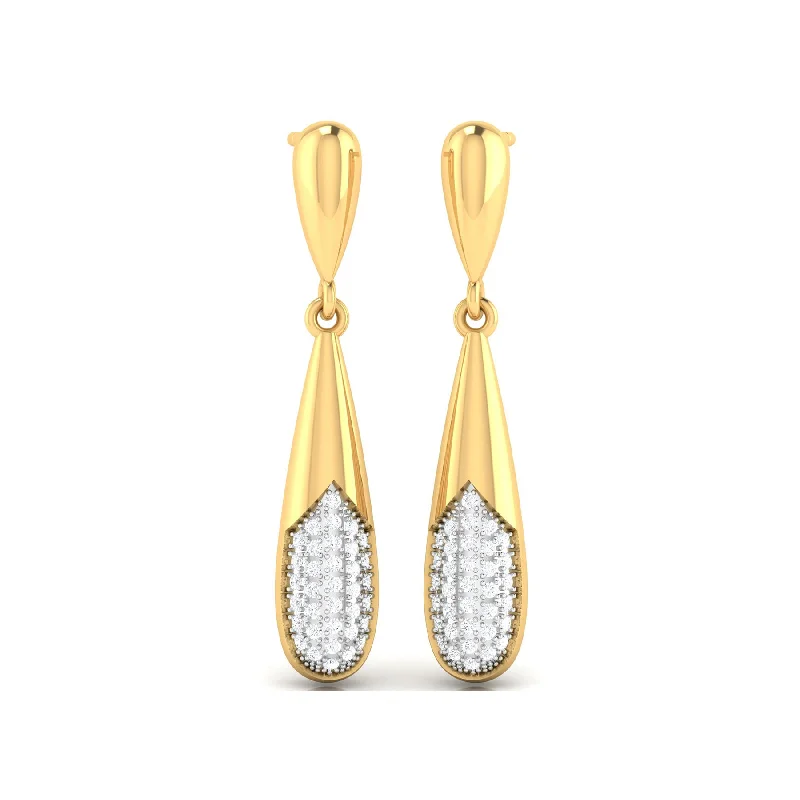 Women’s colorful earrings-Illuminating Diamond Drop Earrings