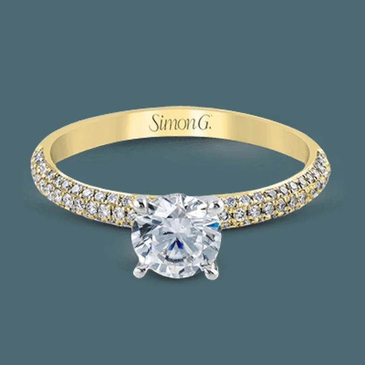 Women’s luxurious engagement rings-Reflecting a simple yet elegant classic design, this white gold engagement ring and band is accented by .86 ctw white diamonds.