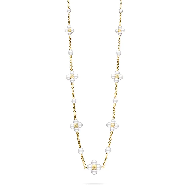 Women’s colorful gemstone necklaces-Paul Morelli Pearl Sequence Necklace