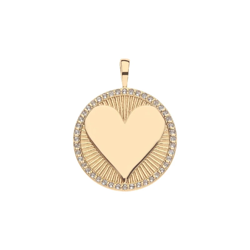 Women’s men’s style necklaces-Jane Win LOVE Embellished Hearts Find Me Pendant Necklace