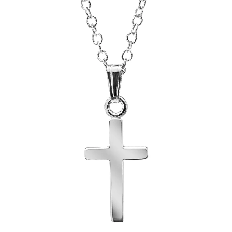 Women’s chunky necklaces-Child Sterling Silver Cross Pendant Necklace