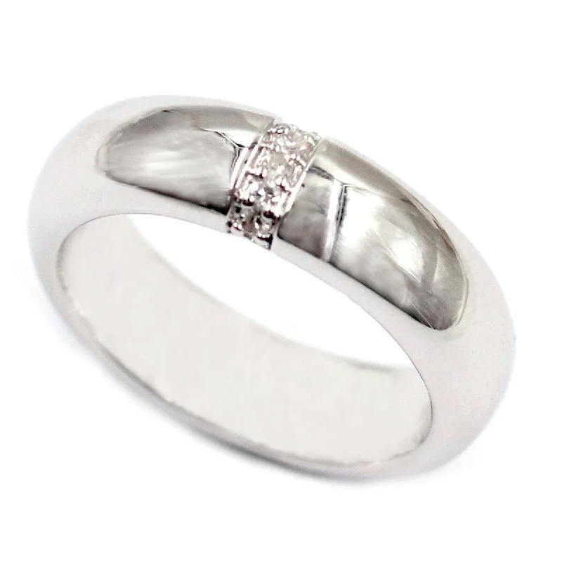 Women’s fashion rings-925 Sterling Silver Diamond Band Ring