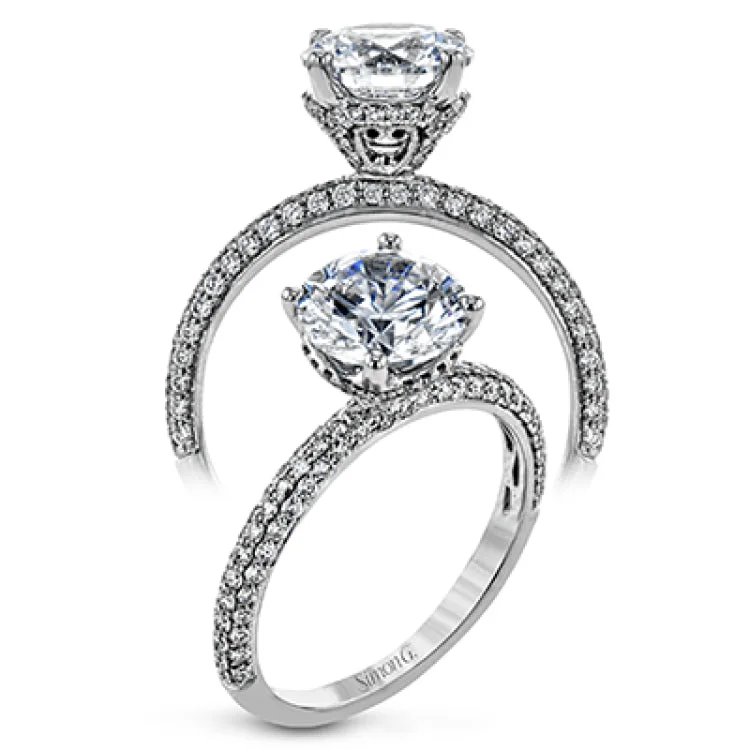 Women’s affordable platinum engagement rings-LR2214 ENGAGEMENT RING