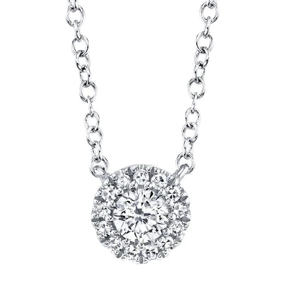 Women’s cubic zirconia necklaces-0.14ctw Diamond Necklace