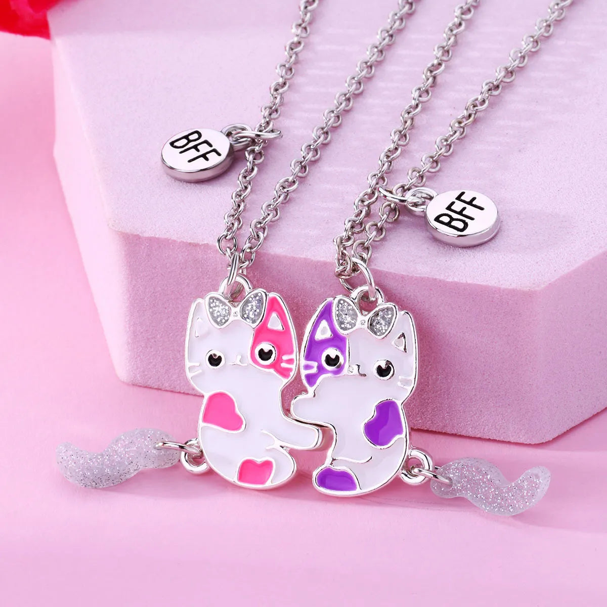 Women’s luxurious necklaces-Cartoon Style Cartoon Alloy Enamel Women's Pendant Necklace 1 Set