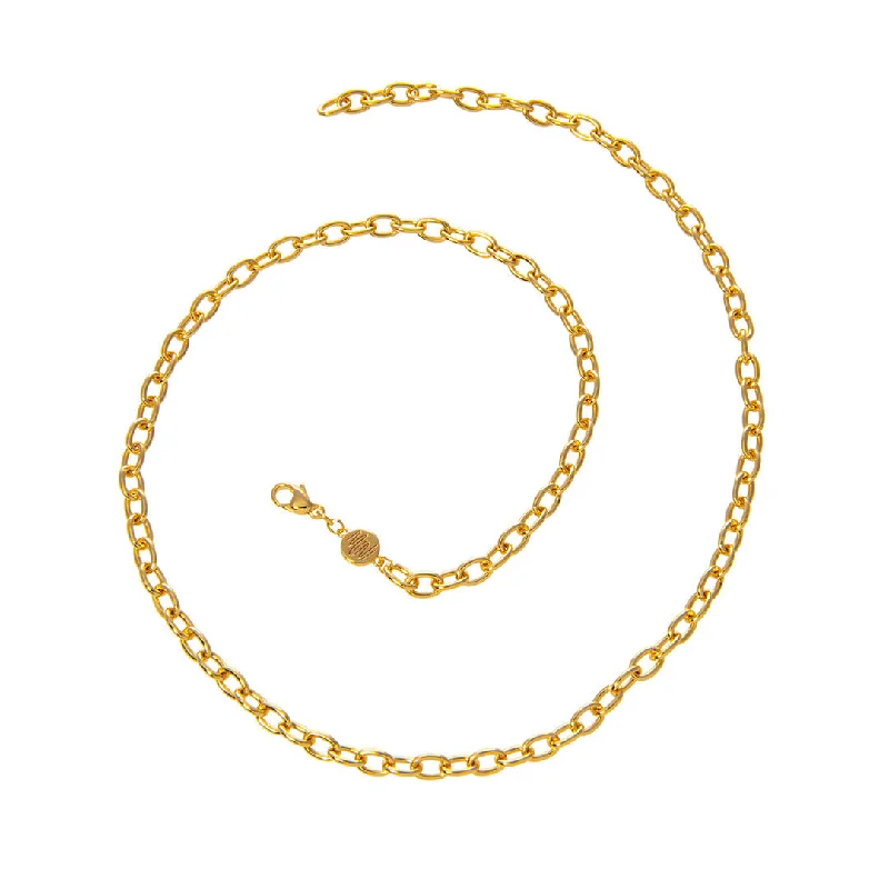 Women’s anniversary necklaces-Goldbug Thick Cable Chain Necklace