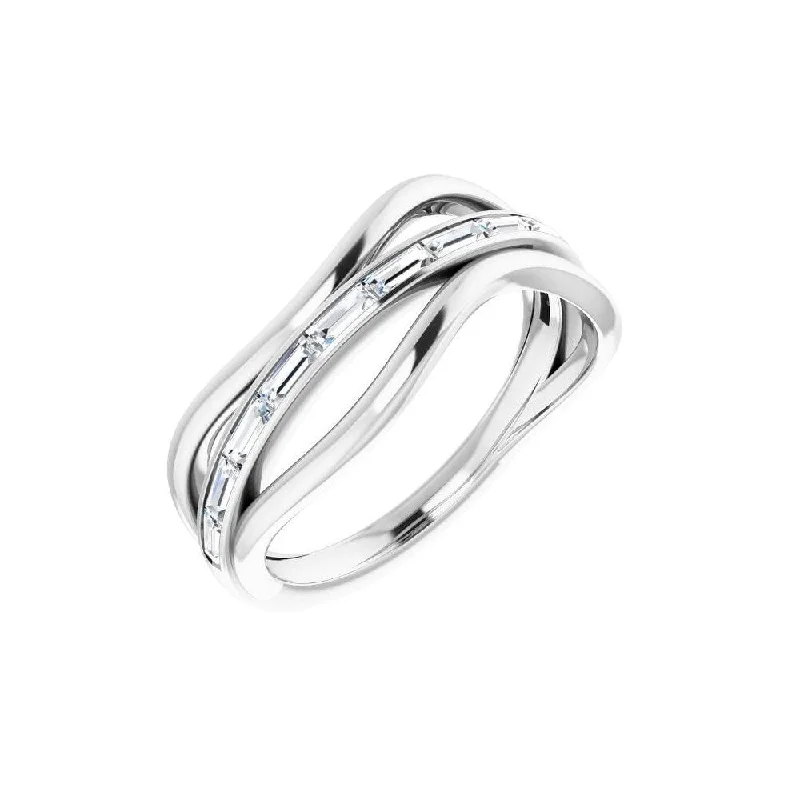 Women’s custom rings-14K White Gold 1/3 CTW Diamond Freeform Ring for Women Mounting