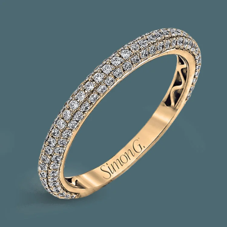 Women’s rose gold and diamond engagement rings-This classically styled white gold engagement ring is set with 1.30 ctw of shimmering white diamonds in a stunning design.