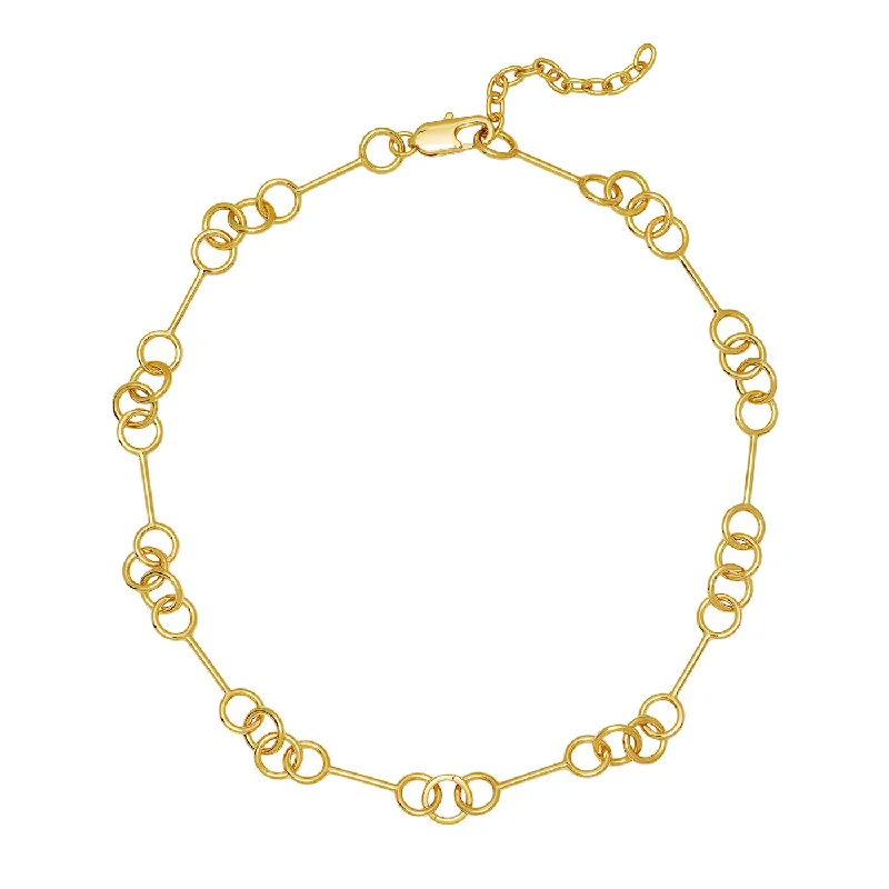 Women’s layered necklaces-Goldbug Wishbone Chain Necklace