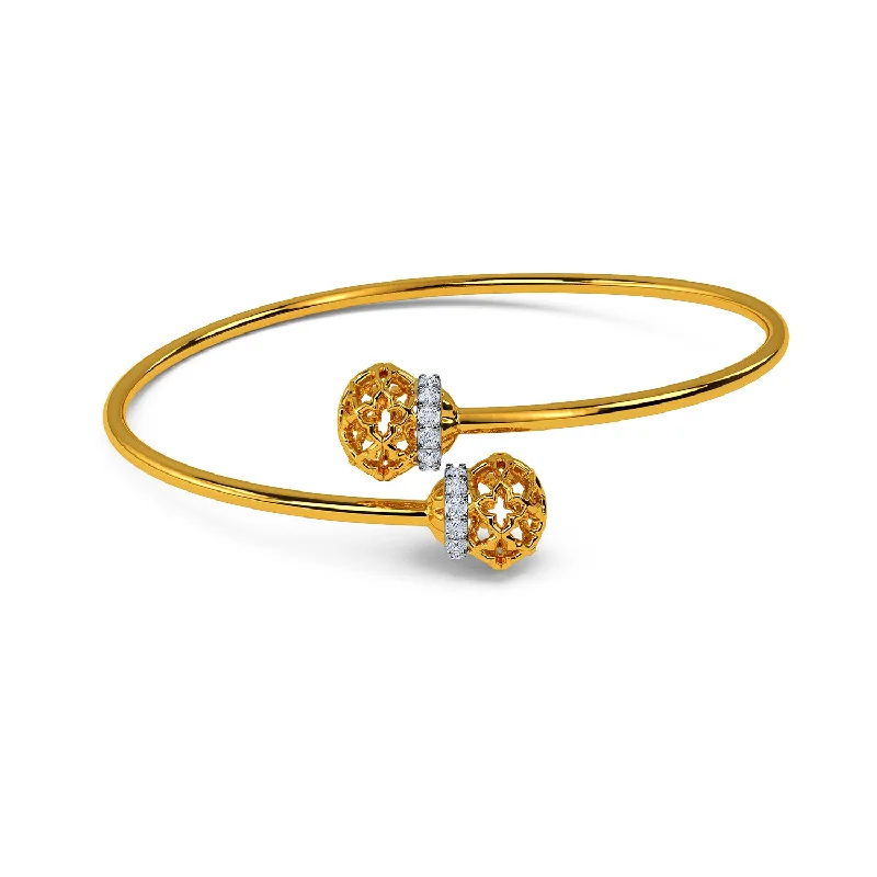 Women’s stackable gold bangles-Navia Bangle