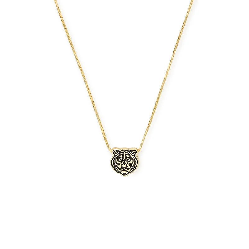 Women’s family tree necklaces-Tiger Head Necklace