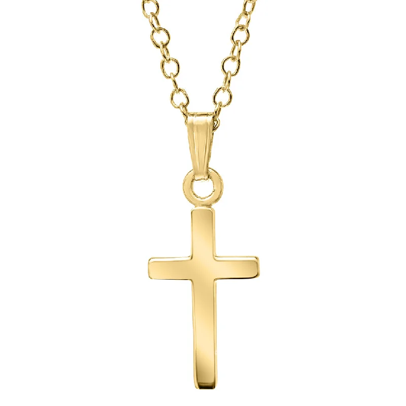 Women’s rubies necklaces-Baby 14K Gold Filled Cross Pendant Necklace