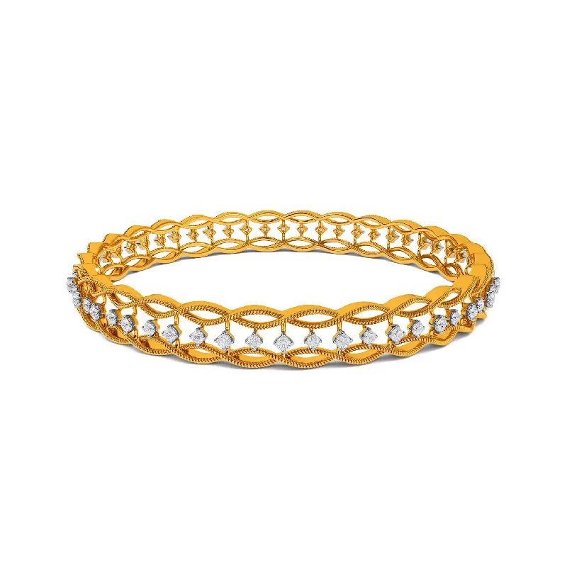 Women’s diamond bracelets-Peppa Bangle