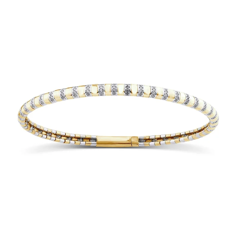 Women’s wedding bracelets-CZ and Sterling Silver Bangle