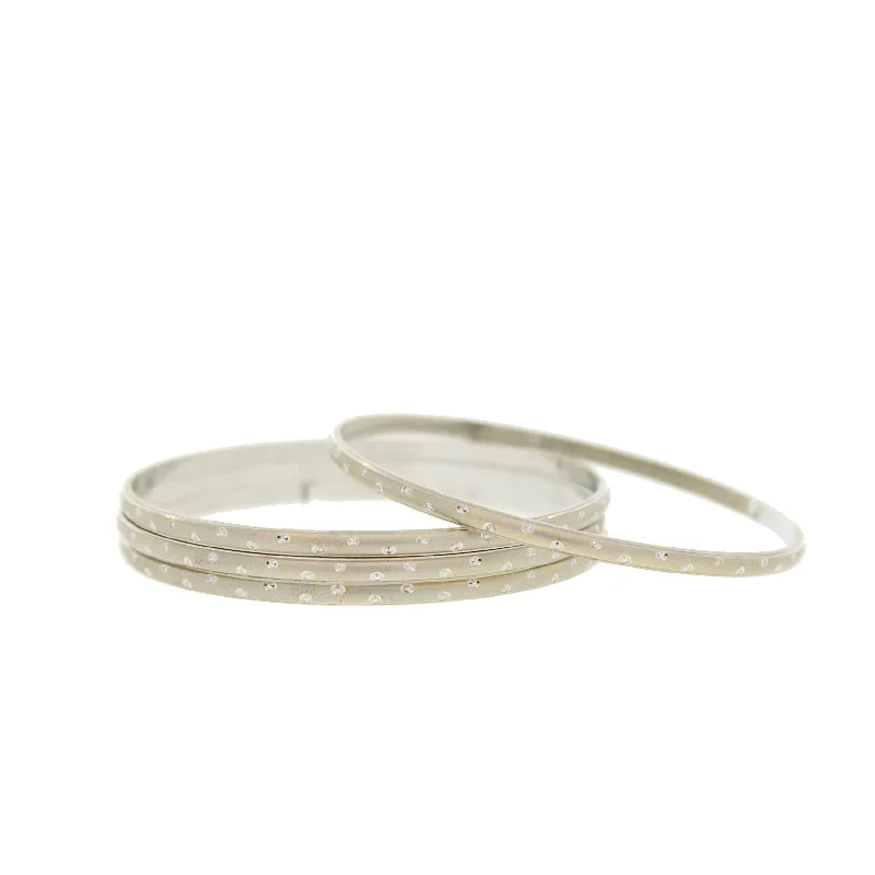 Women’s delicate bangles-White Gold Bangles