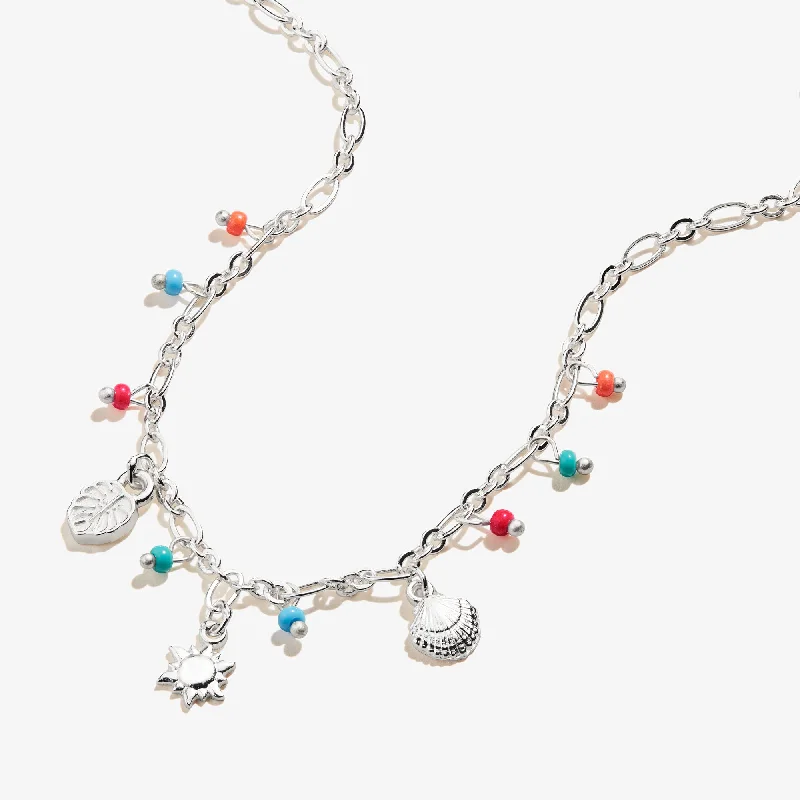 Women’s sapphire necklaces-Summer Multi-Charm Necklace