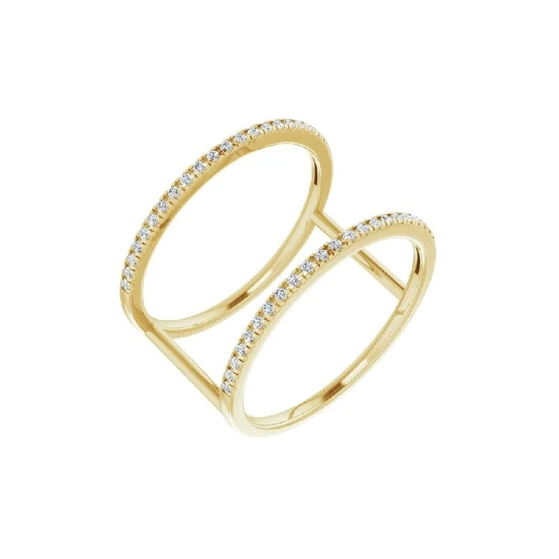 Women’s luxury wedding bands-14K Yellow Gold 1/5 CTW Diamond Ring for Women