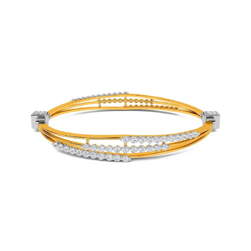 Women’s gold cuff bracelets-Ethel Bangle