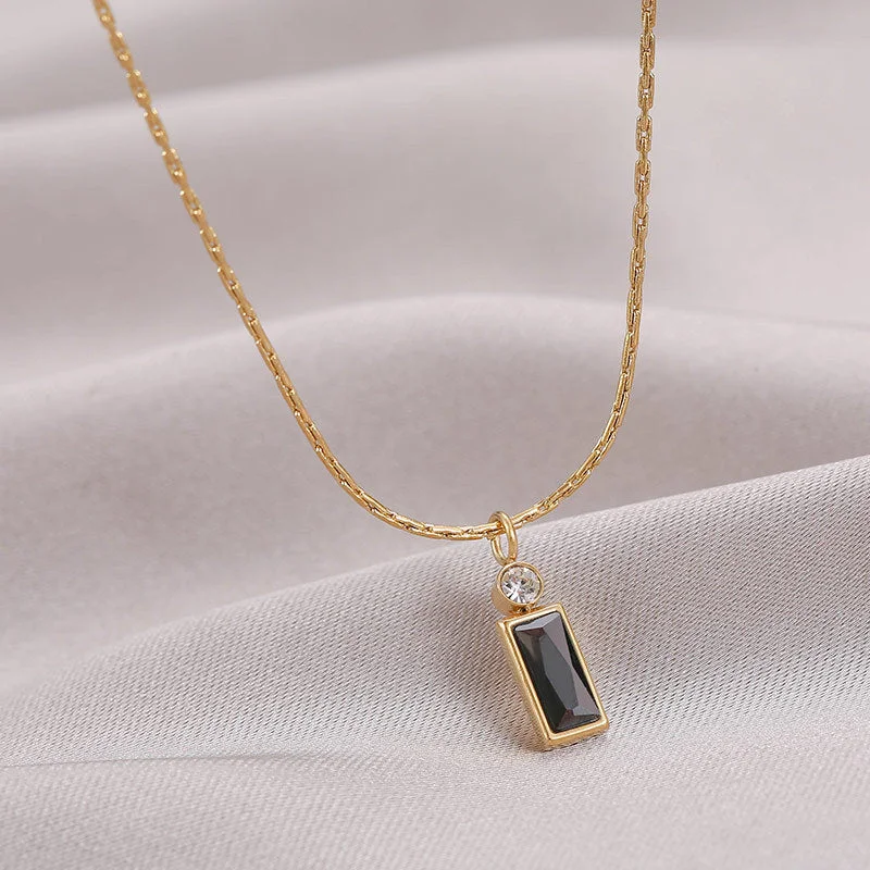 14K Gold-Black Diamond