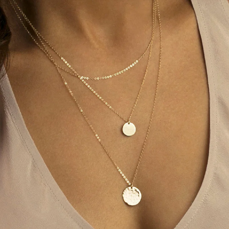 Women’s heart pendant necklaces-Accessories Necklace Geometric Suit Necklace L316 Stainless Steel Three-piece Necklace Clavicle Chain Wholesale Gooddiy