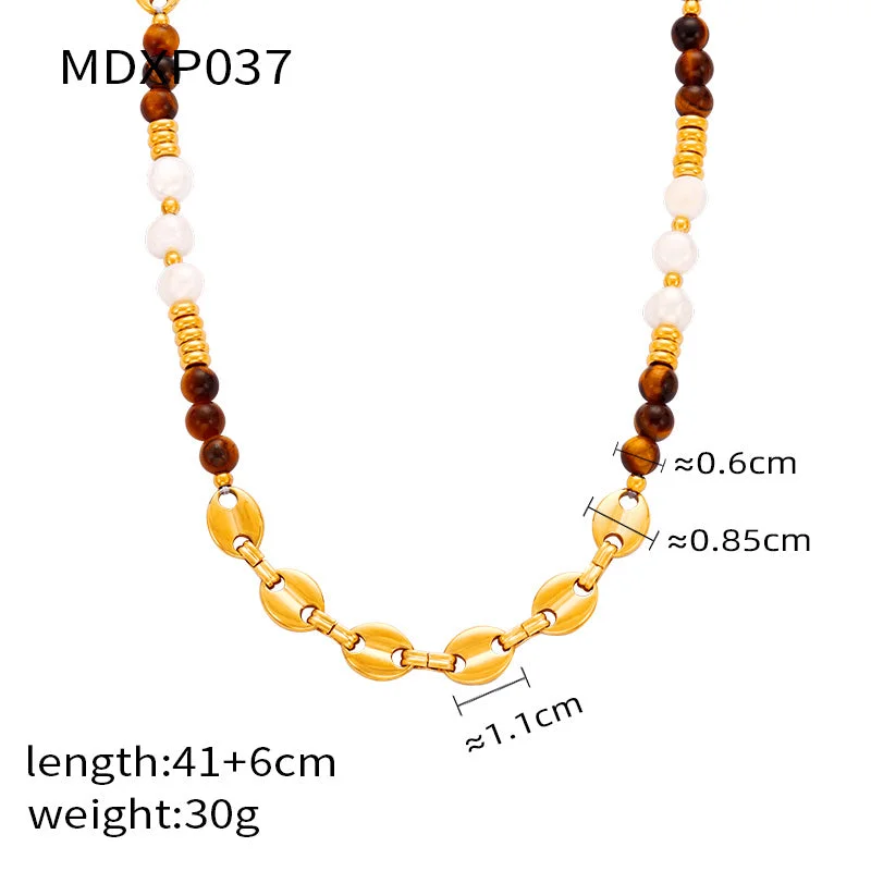 MDXP037-Gold Necklace