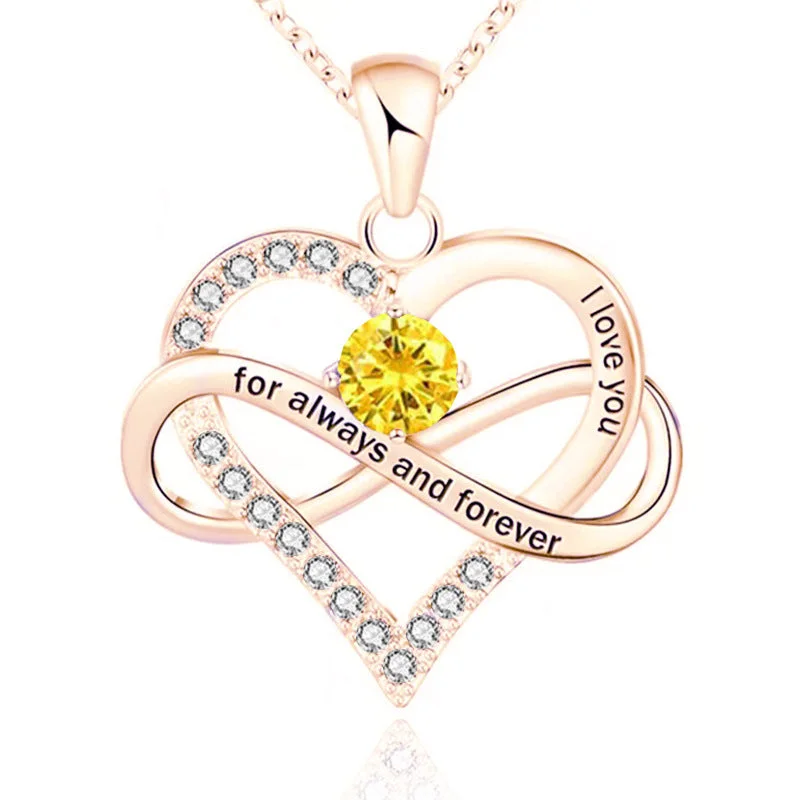 November-Yellow Diamond-Rose Gold