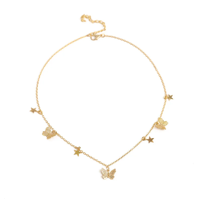 Xh0258-Golden Three Butterflies