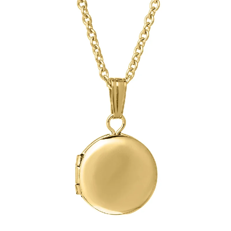 Women’s gemstone and diamond necklaces-Baby 14K Gold Filled Round Locket Necklace