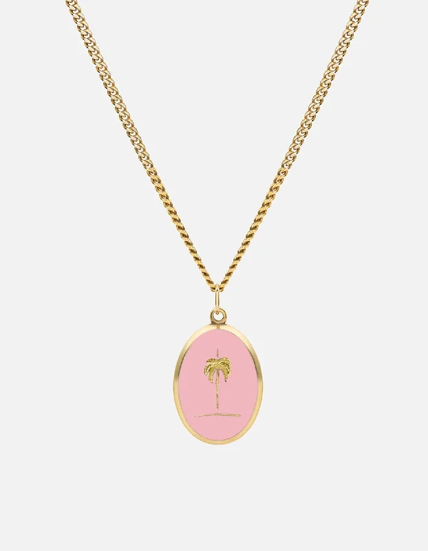 Women’s sapphire pendant necklaces-Museum of Ice Cream Palm Tree Necklace