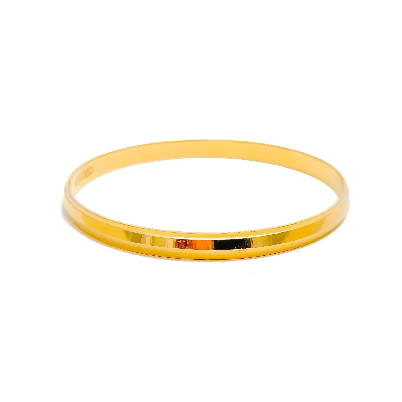 Women’s braided bangles-Sleek Classy Men's 22k Gold Bangle