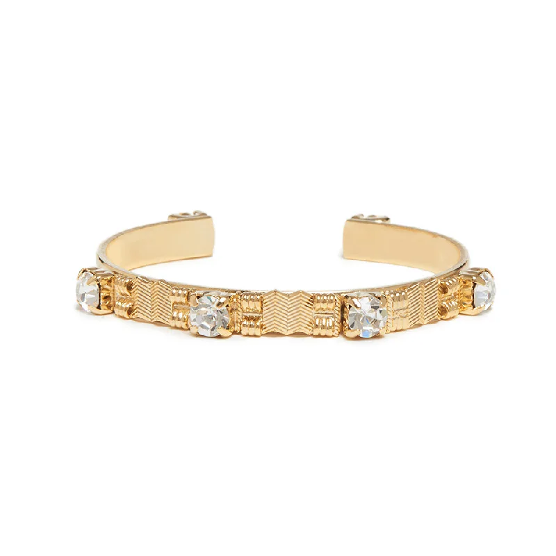 Women’s trendy gold bangles-O CEBREIRO Zig Zag Bangle