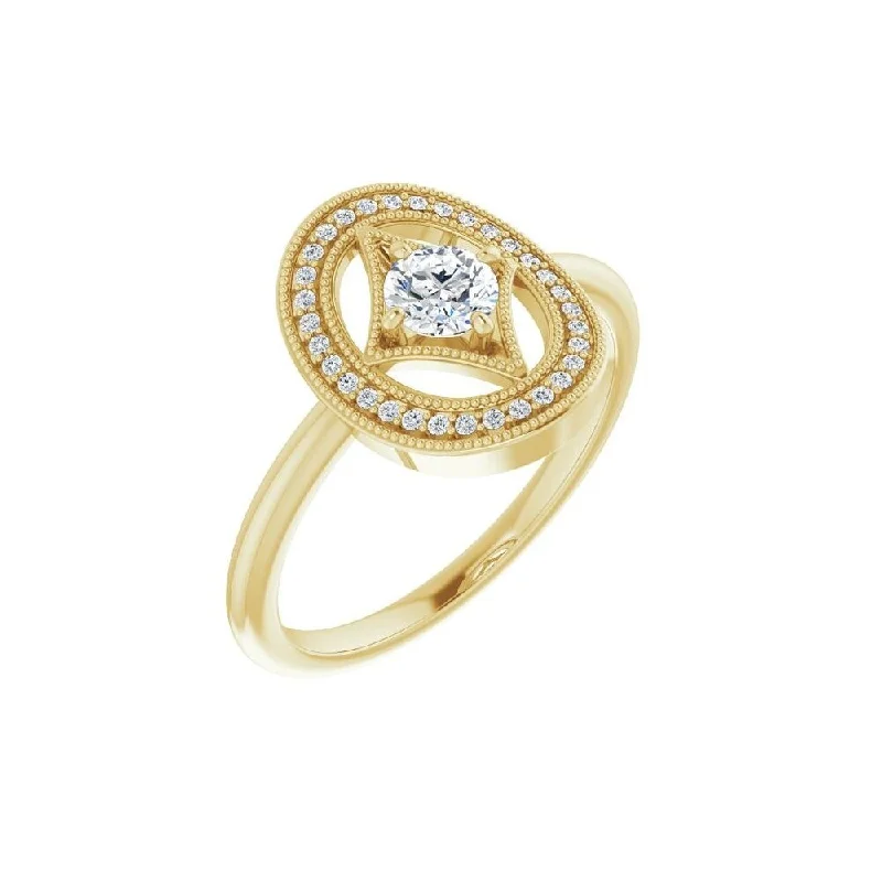 Women’s eternity rings-14K Yellow Gold 1/3 CTW Diamond Ring for Women