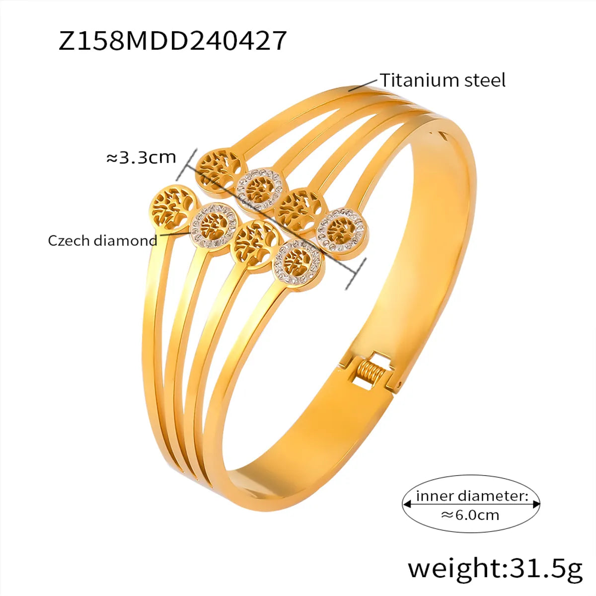 Z158-Gold Bracelet