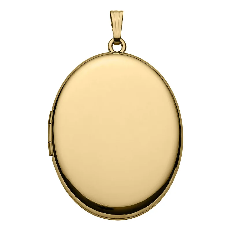 Women’s trendy chain necklaces-14K Gold Filled 30x38mm Oval Locket Necklace