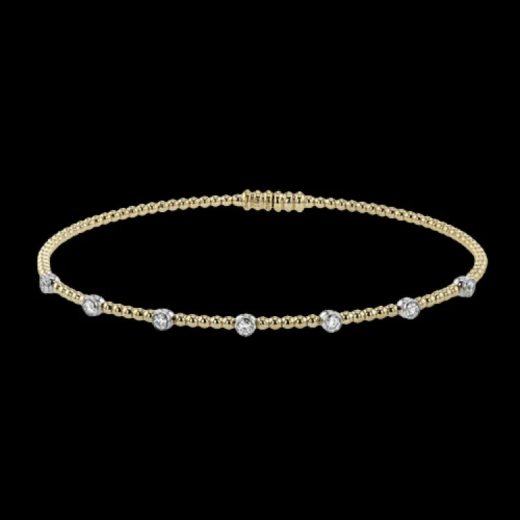 Women’s textured bracelets-LB2520-Y BANGLE