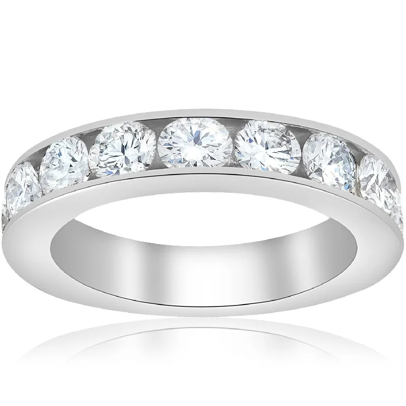 Women’s sapphire engagement rings-1 1/2ct Diamond White Gold Wedding Ring